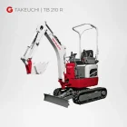 Takeuchi TB 210 R Minibagger 1,1 Tonnen mieten Würzburg Bamberg Umgebung