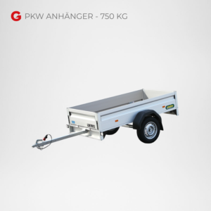 PKW-Anhänger Anhänger mieten 750 kg Anhänger Würzburg Bamberg Umgebung mieten