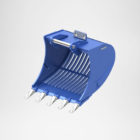 Sieblöffel Baggerzubehör Baumaschinen Bagger Anbaugeräte mieten Dettelbach